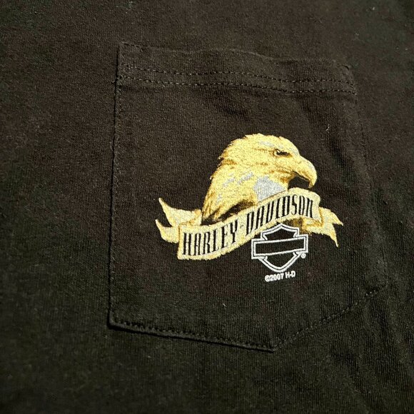 Harley Davidson Honolulu Hawaii Pocket T-Shirt - Picture 3 of 6
